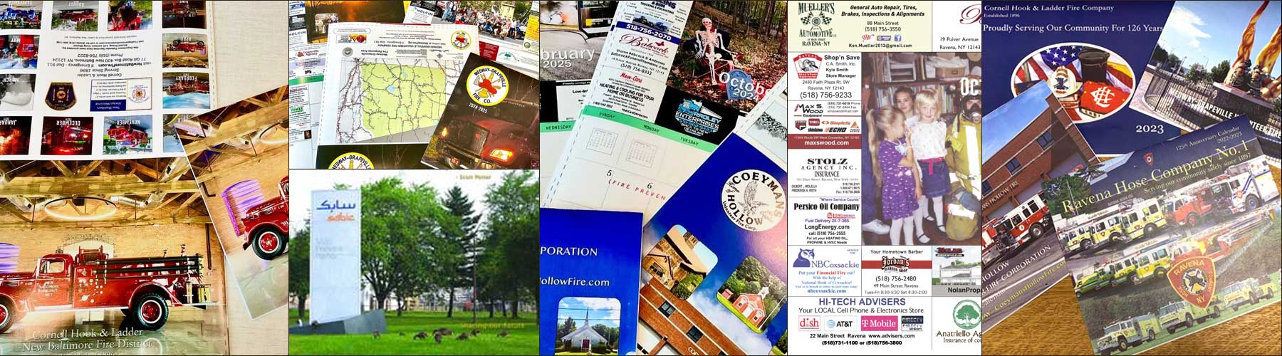 Local Calendars are printed to showcase products, advertisements and promote any local business photographically.